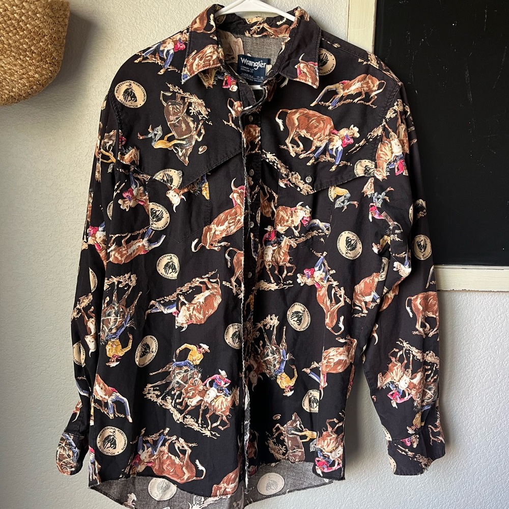 Wrangler PRCA Black Rodeo Print
